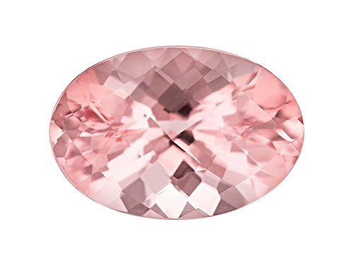 Cor-de-Rosa Morganite™ 35.67ct 27.57x18.92mm oval checkerboard cut