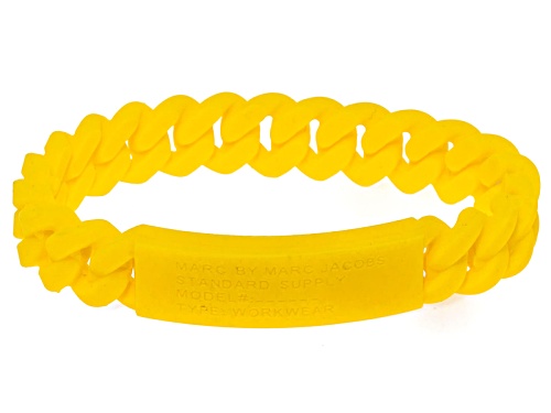 Photo of Marc By Marc Jacobs Safety Yellow Standard Supply Braided Silicone Rubber Bracelet