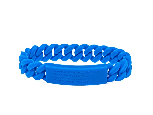 Photo of Marc By Marc Jacobs Electric Blue Standard Supply Braided Silicone Rubber Bracelet