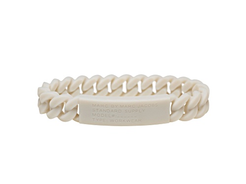 Photo of Marc By Marc Jacobs Oyster Grey Standard Supply Braided Silicone Rubber Bracelet
