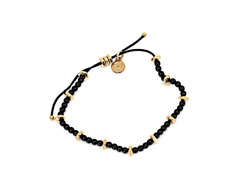 Photo of Marc by Marc Jacobs Black and Gold Tone String Bracelet