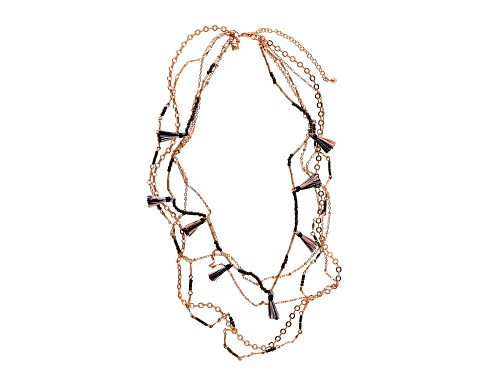 Photo of Rebecca Minkoff Rose Gold Layered Necklace - Size 18