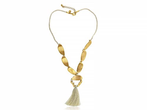 Photo of Rebecca Minkoff Gold and Tassel Necklace - Size 16