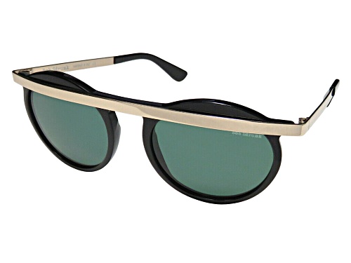 Bob sdrunk Matte Tortoise Gold/Green Solid Sunglasses