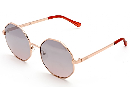 Photo of Guess Shiny Rose Gold/Brown Sunglasses