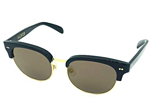 Photo of Wildfox EAMCBHM01 Clubhouse Deluxe Black Gold /Gold Sunglasses