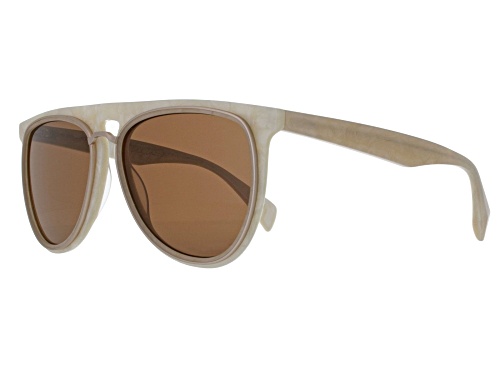 Yohji Yamamoto White / Brown Sunglasses