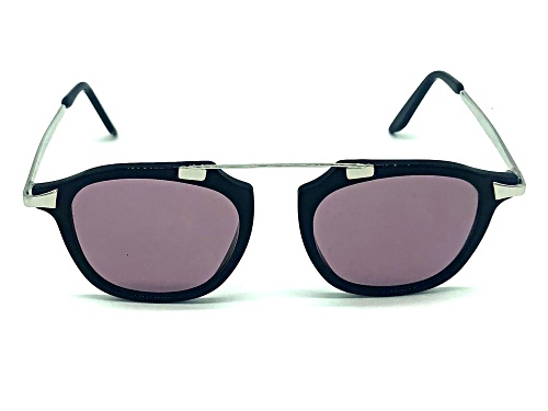 Bob Sdrunk NABIL Black Silver Frame / Purple Lens Sunglasses