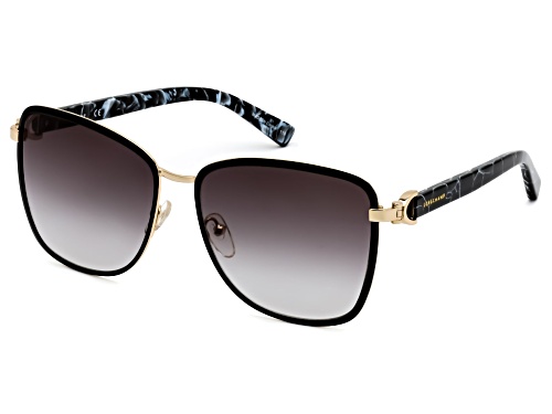 Photo of Longchamp Black Gold Black/Grey Sunglasses