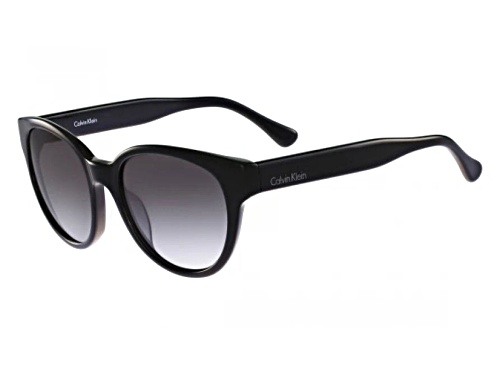 Calvin Klein Black/Grey Round Sunglasses