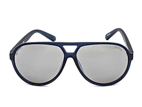 Guess Blue/Grey Aviator Sunglasses