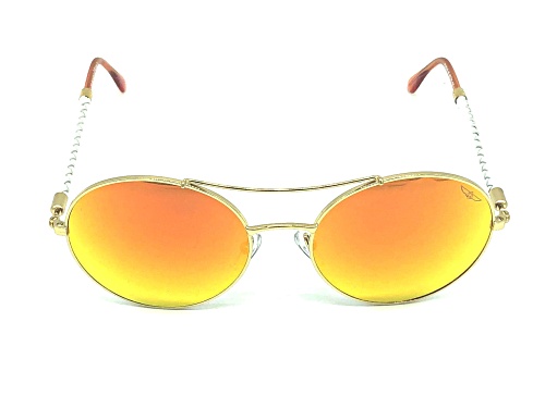 Photo of Invicta Gold and White/Yellow Mirrored Sunglasses