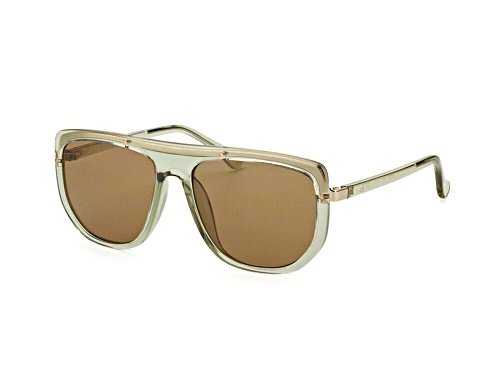 Calvin Klein Champaign Transparent/Brown Sunglasses