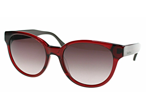 Calvin Klein Bordeaux Red/Grey Sunglasses