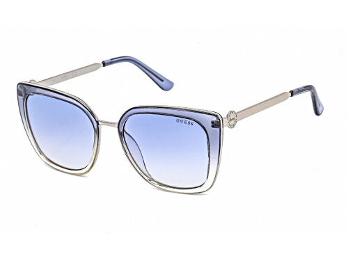 Photo of Guess Blue and Clear Translucent/Blue Sunglasses
