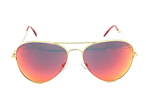 Photo of Invicta Gold White Leather/Pink Sunglasses