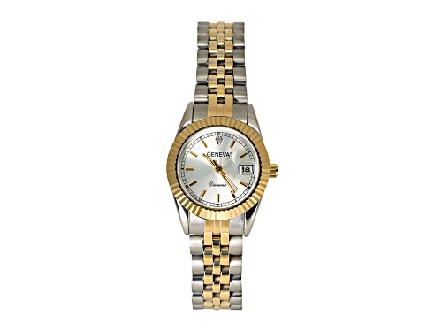 Photo of Geneva Ladies Round Tu-Tone Gold & Silver Bracelet Watch