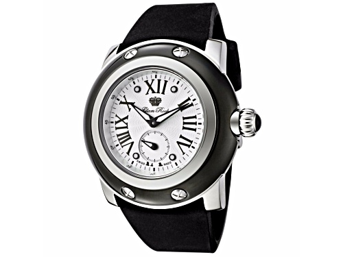 Photo of Glam Rock Miami Black Silicone White Dial Stainless Steel Watch