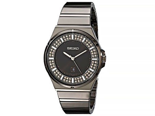Seiko Stainless Steel Ladies Swarovski Crystal Watch