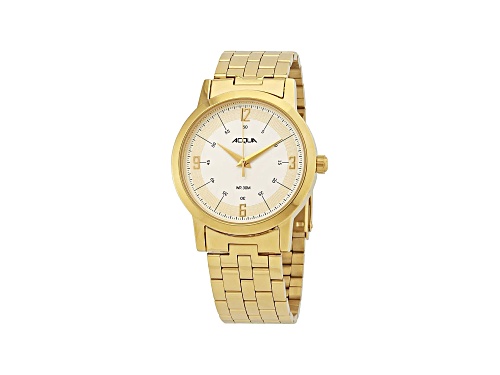 Timex Men's AA3C78900 Acqua 39mm Cream Dial Brass Watch
