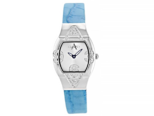Photo of Armadani Women's Stainless Steel and Leather Diamond Watch