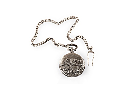 Photo of Geneva Silver Fishing with Chain Pocket Watch