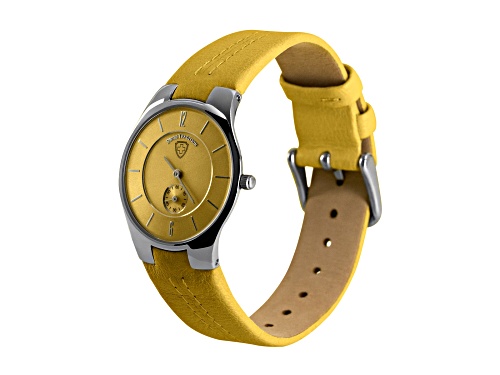 Photo of Swiss Tradition Yellow Leather Watch
