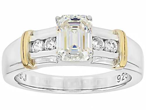 2.10ct Strontium Titanate With 0.33ctw White Zircon Rhodium Over Sterling Silver Ring - Size 12