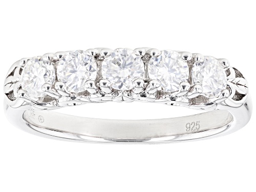 MOISSANITE FIRE® .80CTW DEW ROUND BRILLIANT PLATINEVE® RING - Size 9