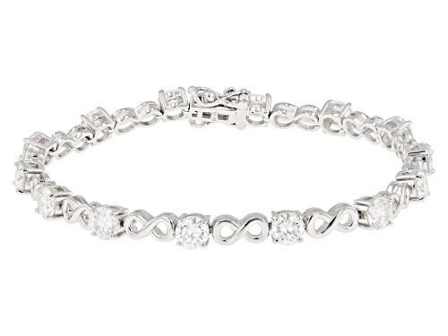 Photo of MOISSANITE FIRE(R) 9.00CTW DEW ROUND PLATINEVE(R) BRACELET - Size 7.5