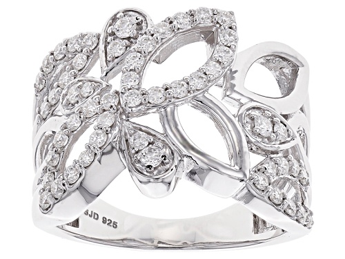 Moissanite Fire® 1.06ctw Diamond Equivalent Weight Round Platineve™ Ring - Size 6
