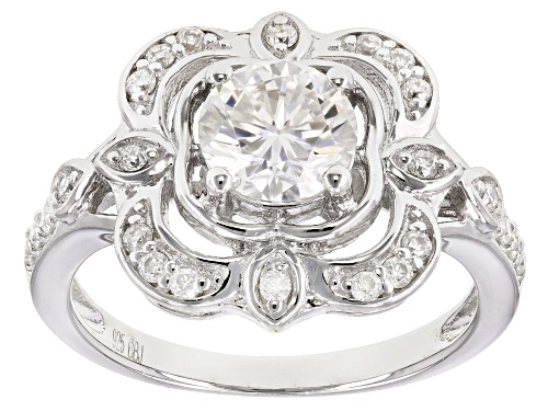 Photo of MOISSANITE FIRE® 1.24CTW DEW ROUND PLATINEVE™ RING - Size 11