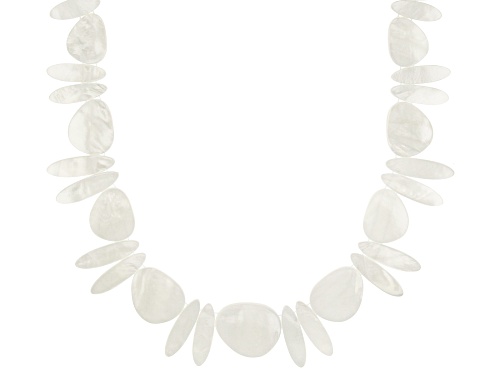 Photo of White Mother-of-Pearl 19.5 Inch Necklace - Size 19.5