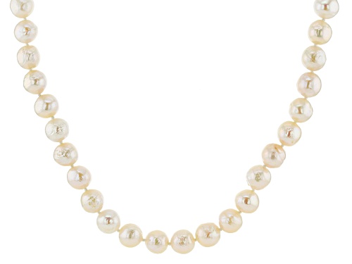 Photo of Genusis™ 9-11mm White Cultured Freshwater Pearl Rhodium Over Sterling Silver 24 Inch Necklace - Size 24