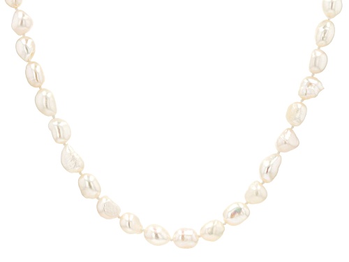 Photo of 8.5-9.5mm White Cultured Freshwater Pearl 64 Inch Endless Strand Necklace - Size 64