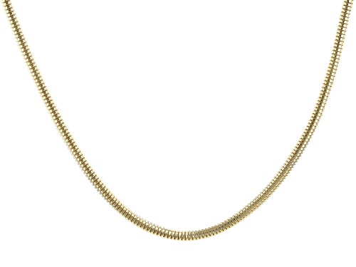 Photo of 18k Yellow Gold Over Stainless Steel 18" Chain - Size 18