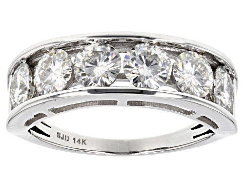 Moissanite Fire® 1.98ctw Diamond Equivalent Weight Round 14k White Gold Ring - Size 9