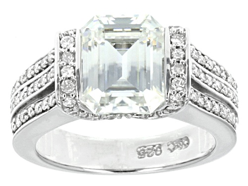 Moissanite Fire® 4.04ctw Diamond Equivalent Weight Platineve™ Ring - Size 7