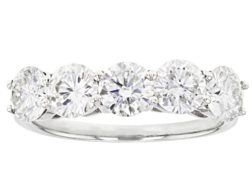 Moissanite Fire® 3.00ctw DEW Round Platineve(R) Ring - Size 9