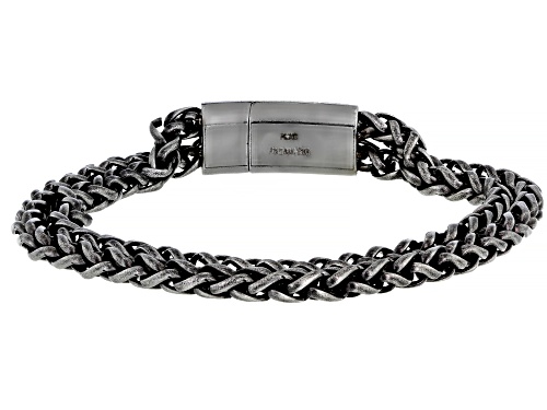 Photo of 21cm Stainless Steel Double Row Mens Link Bracelet