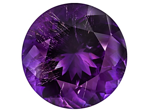 Moroccan Amethyst With Needles Minimum 17.50ct 17.5mm Round