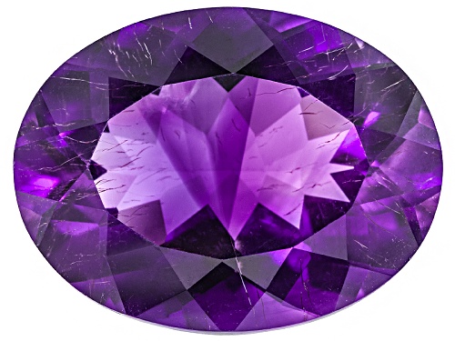 Moroccan Amethyst With Needles Avg 19.00ct 21x16.5mm Oval