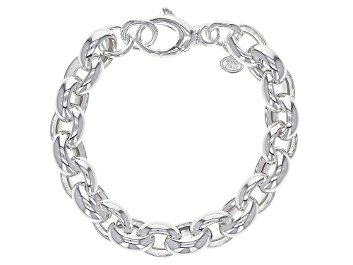 Sterling Silver 11MM Rolo Link Bracelet - Size 8