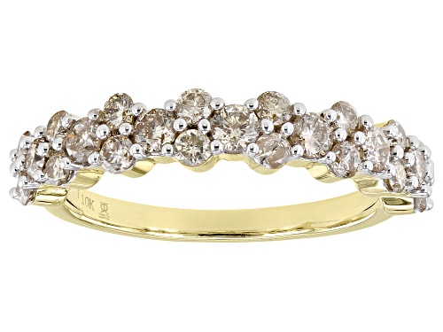 1.00ctw Round Candlelight Diamonds™ 10k Yellow Gold Band Ring - Size 6