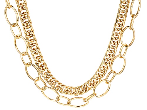 Photo of Off Park ® Collection, Gold Tone Double Strand Chain Necklace