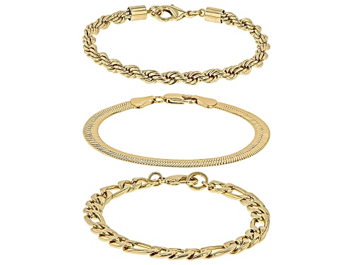 Off Park ® Collection, Gold Tone Set of 3 Chain Bracelets