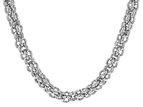 Off Park® Collection, Silver Tone Chunky Interlocked 15" Necklace