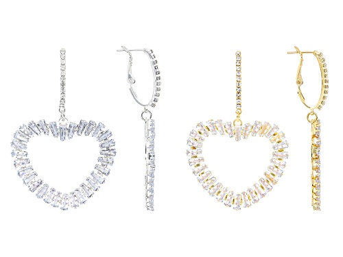 Photo of Off Park® Collection, Crystal Two-Tone Set of 2 Heart Shape Earrings