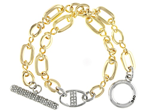 Photo of Off Park® Collection, Crystal Two-Tone Necklace Or Wrap Bracelet