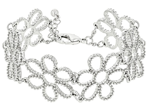 Photo of Off Park® Collection, Silver Tone Floral Bracelet